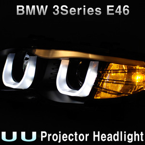 ĐÈN PHA LED NGUYÊN BỘ CẢ VỎ BMW E46 2001-2004